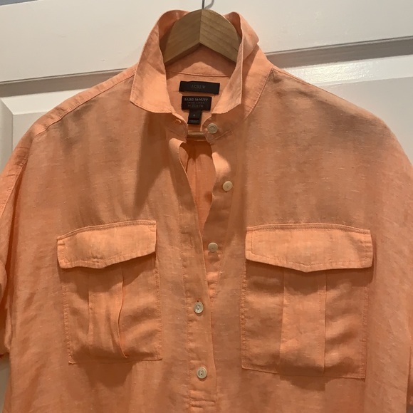 J. Crew Irish Linen Popover Shirt - Picture 5 of 6